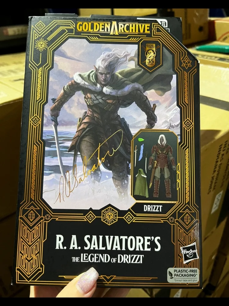 [متوفر] صندوق جديد Dungeons X Dragons أنيمي لعبة Drizzt Do'Urden 6 بوصة نموذج لجسم طبعة محدودة الصبي هدية