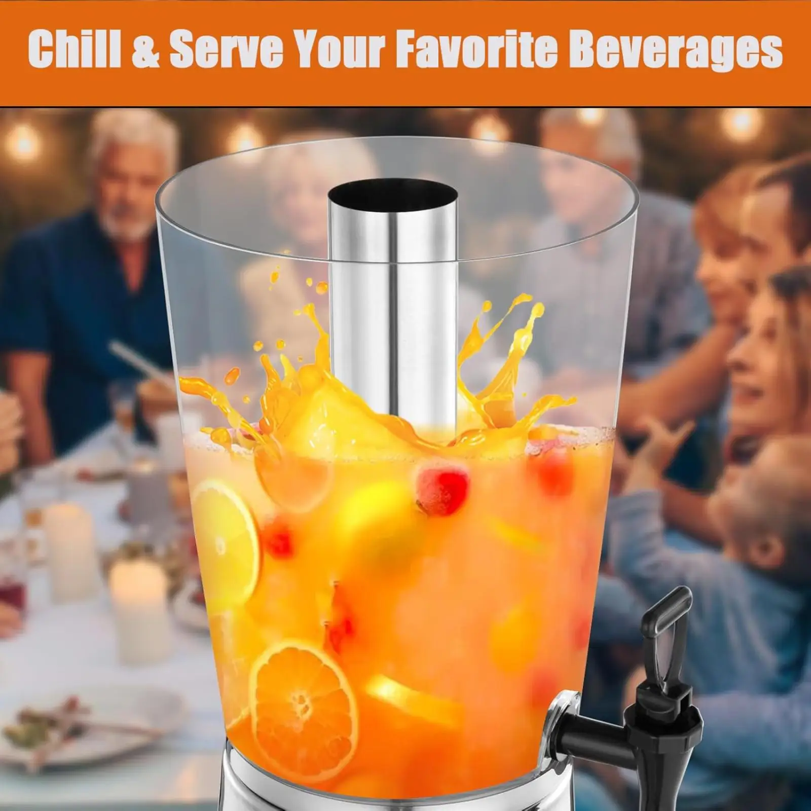 

Beverage Dispenser Bachelor Container Single Head Holidays Juice User Friendly Stainless Steel Drink Dispenser Juice Dispenser