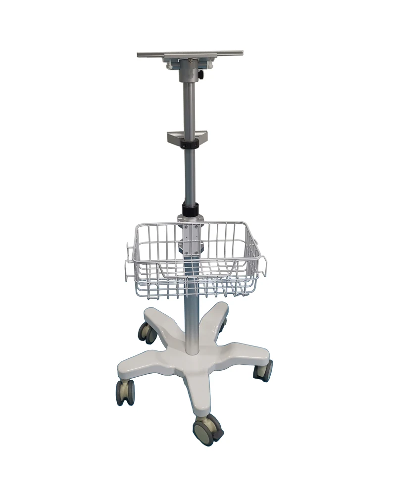 Custom Stainless Steel Mobile Medical Cart, Tablet Computer Workstation Trolley for Hospital & Clinic