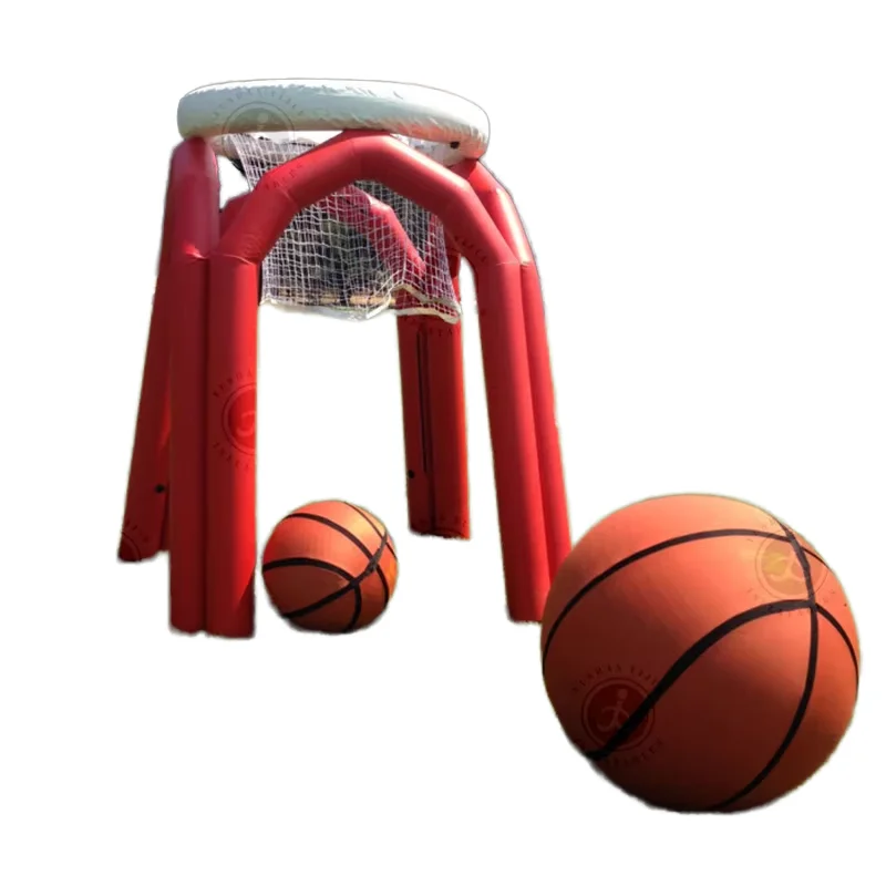 Giant Inflatable Basketball Game, Interactive Sports Game for Backyard and Amusement Park, 20ft High Bouncy Fun Toy