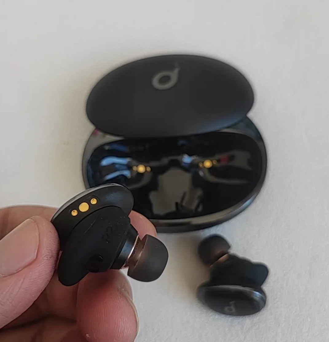 Left Right Headphone Replacement for Anker Soundcore Liberty 3 Pro, A3952 Used Earbuds, Battery Cover Headsets