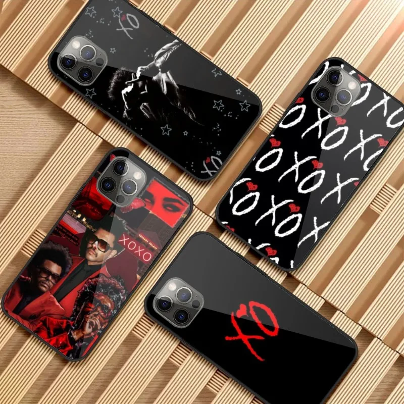 Weekend XO Mobile Cell Phone Case for iPhone 15 14 13 12 11 XS X 8 7 6 Plus Mini Pro Max SE 2022 PC Glass Phone Cover Funda