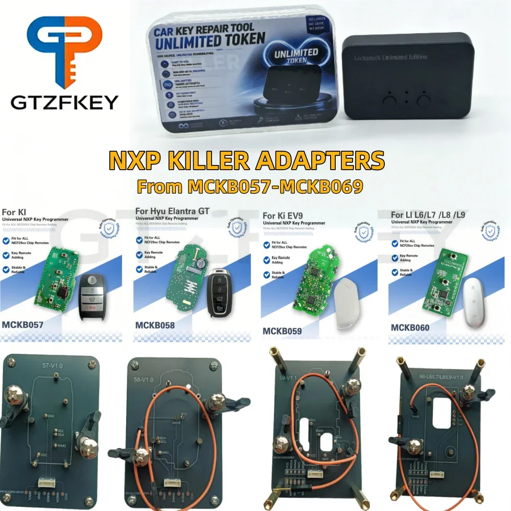 

NXP Killer MCKB057-69 dapter Base for Hyundai Kia kia EV9 BYD Renault Ford Smart Key Clone Programmiz