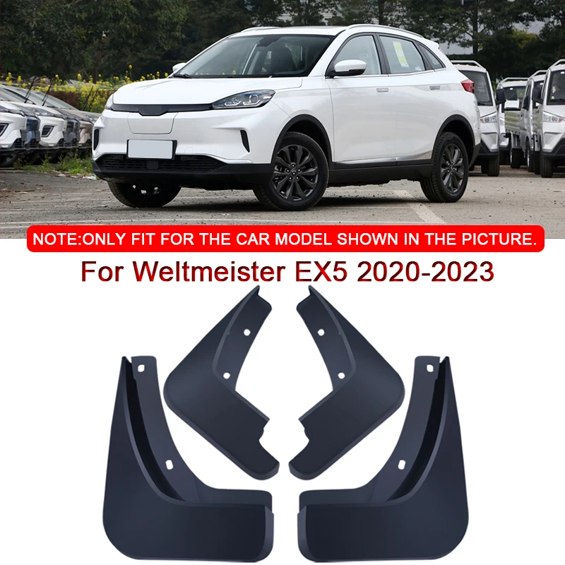 

ABS Car Mud Flaps Splash Guard Mudguards Car Styling For Weltmeister EX5 W6 EX5-Z 2020-2023 MudFlaps Front Rear Fender Accessory