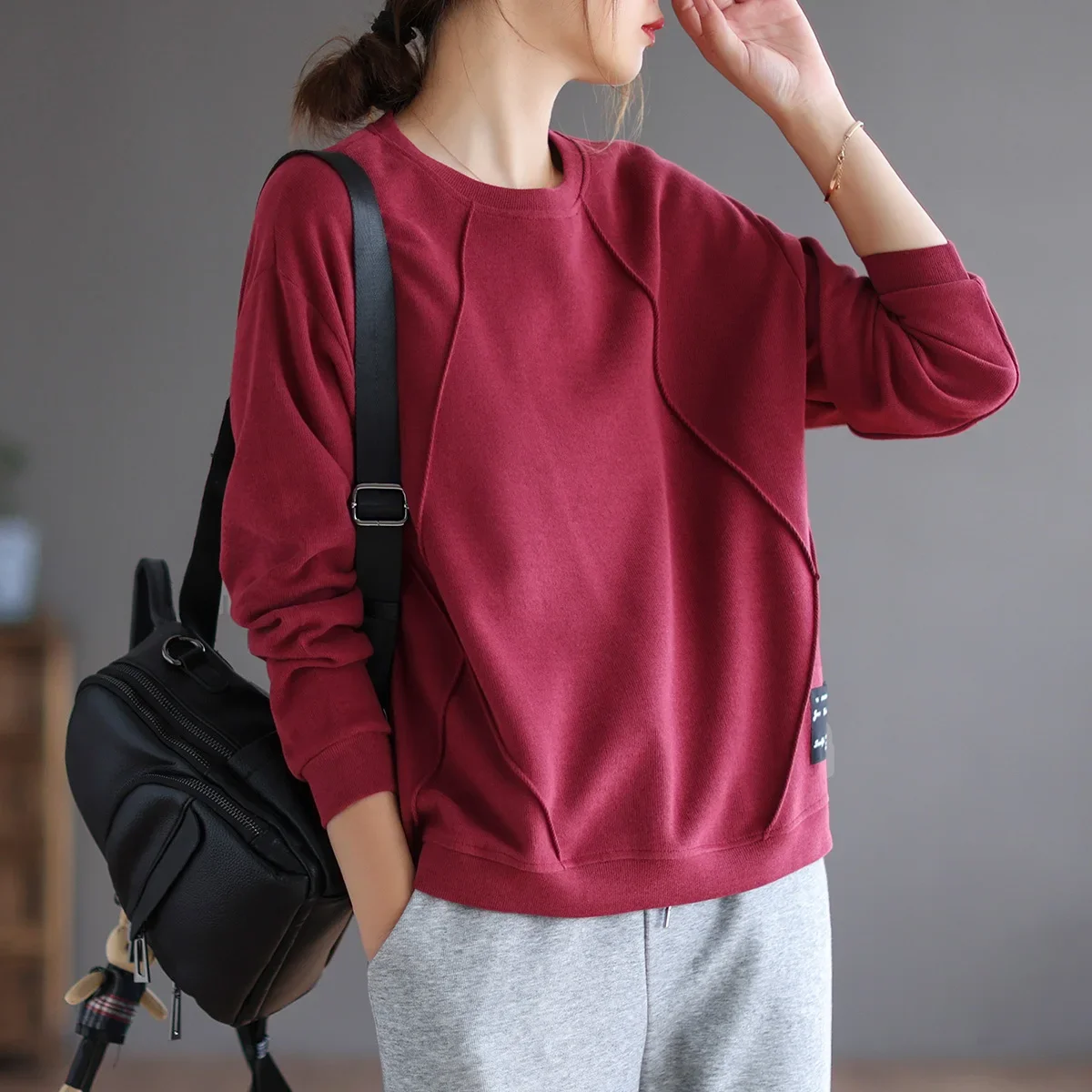Hoodies Women Sweatshirts O-neck Autumn Winter Loose Soft Fashion Daily New Casual Korean Style Pullover Ladies Basic Sweatshirt