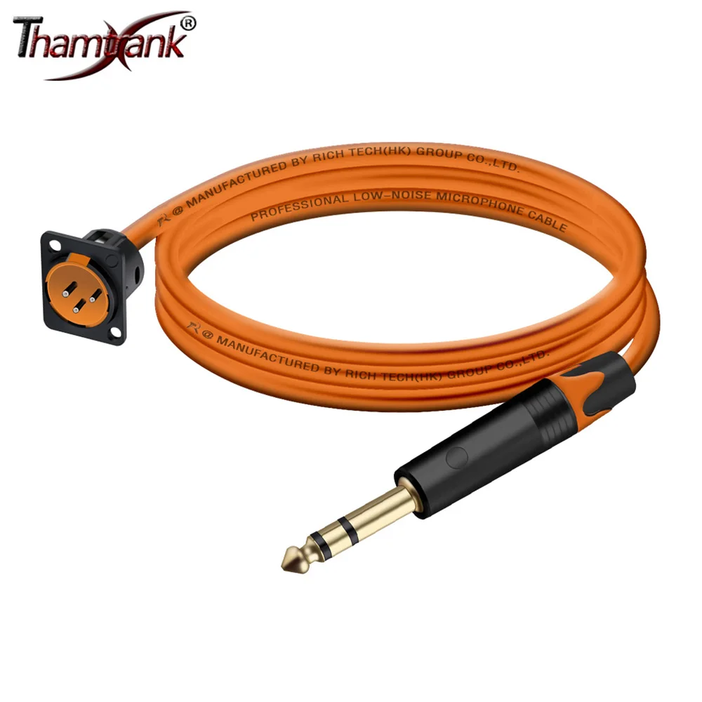 

3-контактный разъем XLR «папа/гнездо» на 6,35/6,5 мм 1/4 дюйма TRS «папа», крепление на панель XLR, проходной разъем-без пайки для профессиональных аудиоустановлений