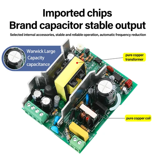 Imagen 2 del producto DR 15W 30W 60W 75W 120W 240W fuente de alimentación conmutada de carril DIN Industrial 100-240V AC a DC 12V 24V transformador CCTV de luz Led