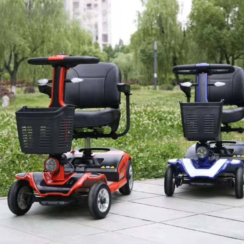 Adult Folding 4 Wheels Disabled Trike Electric Handicapped Scooter