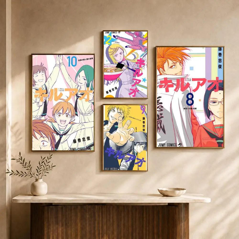 Manga Kill Ao Assassin Comedy Action Poster PP Decorative Poster Water-Resistant Print Apartment Dorm Office Cafe Gift