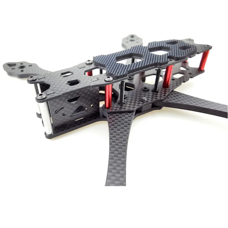 NEW 5 inch 225 223mm Wheelbase X-type Split Carbon Fiber Frame kit With 5mm Arm For FPV RC Racing Drone Upgraded QAV-S 225mm