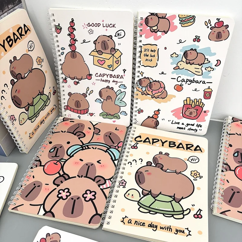 Custom Capybara A5 Notebook Ins High-Value Cartoon Cute Student Thickened Diary Notebook Memo Pad