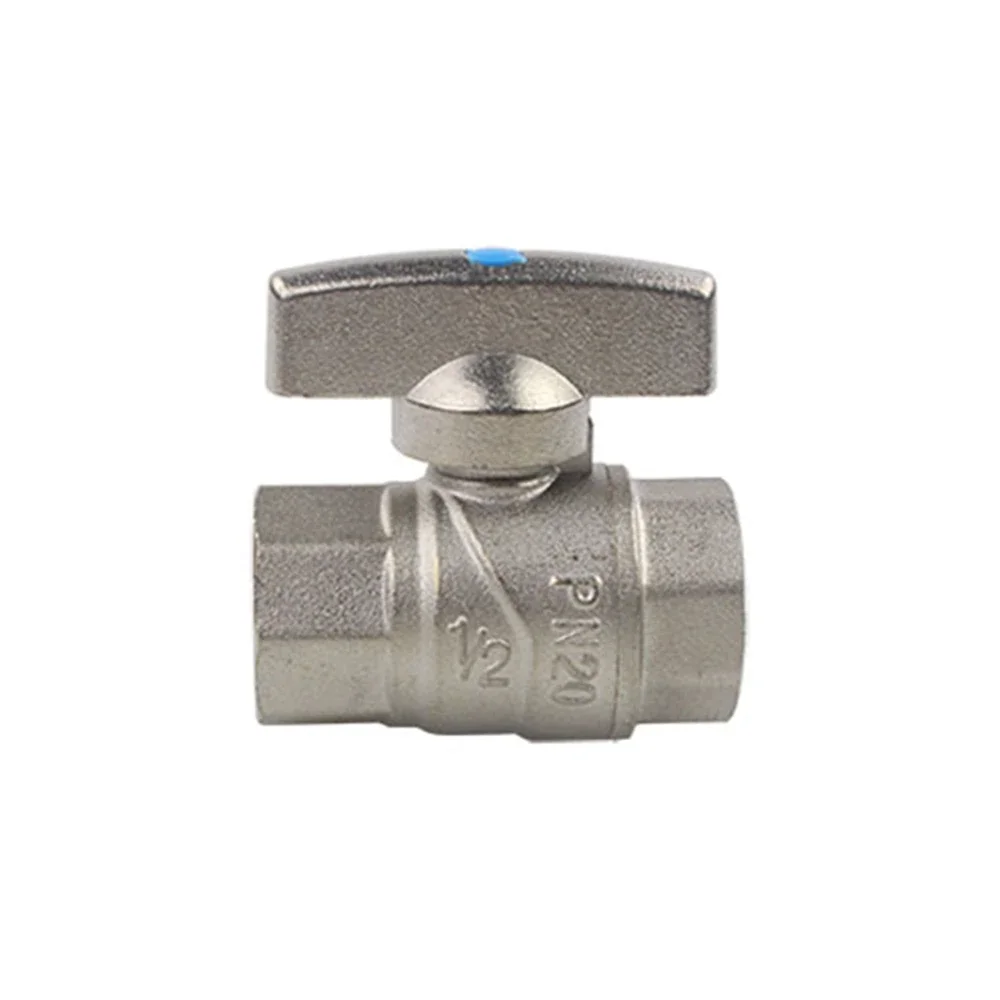 Full Diameter Copper Ball Valve Thickened Dn15 / Dn20 Copper Ball Core Straight Through Hot And Cold Water Switch Ball Valve