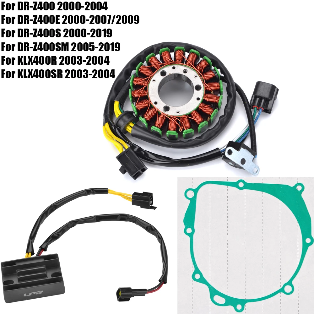 

Stator Coil Gasket Regulator Rectifier For Suzuki DRZ400 DRZ400E DRZ400S DRZ400SM For Kawasaki KLX400 KLX400R KLX400SR