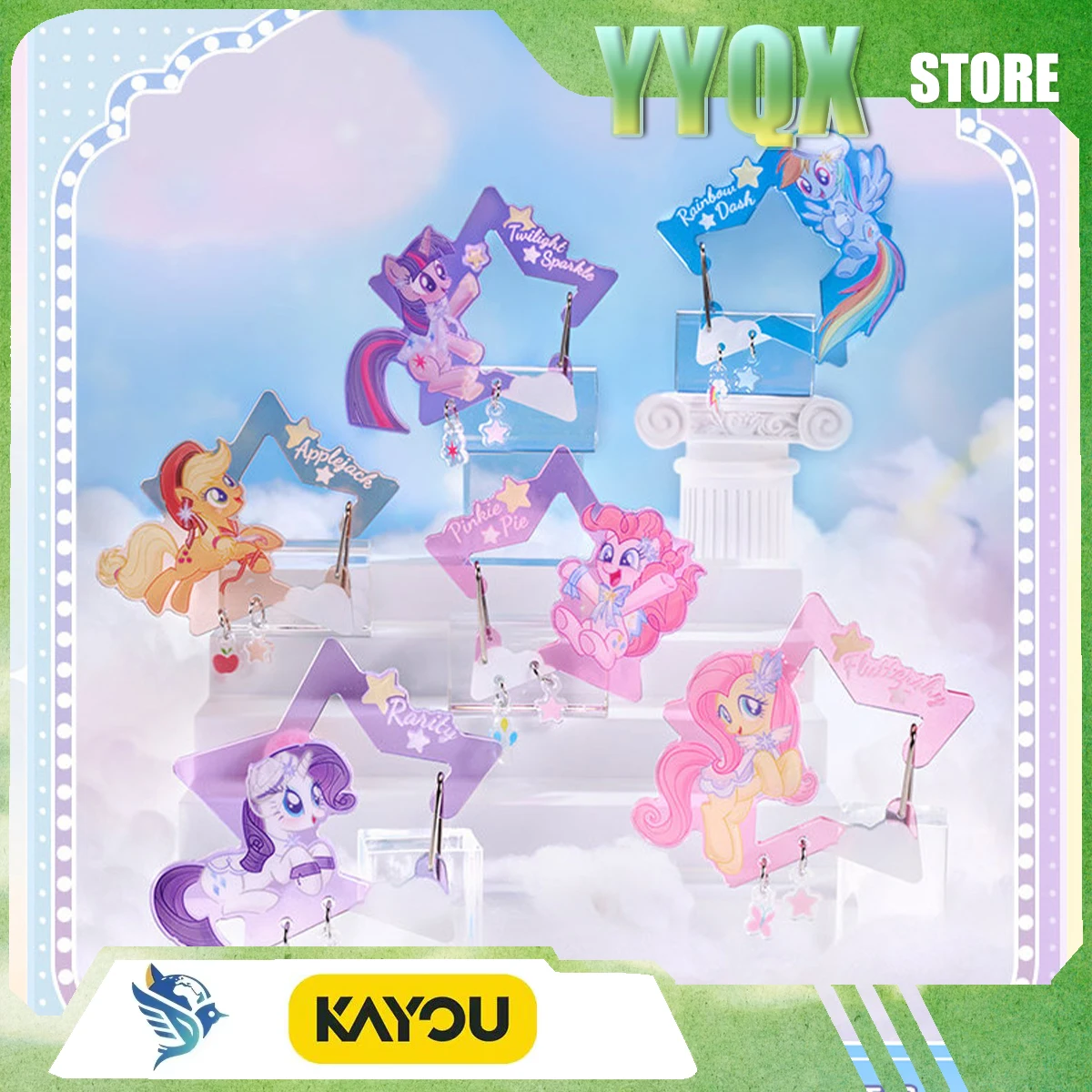 kayou-2026-new-my-little-pony-pendant-carabiner-cute-acrylic-collection-periphery-anime-decoration-gift-surprise-toy-cartoon