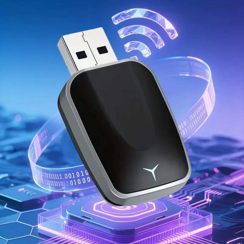 2026 NEW 2 In 1 Wireless Carplay AI Box Android Auto Plug And Play Applicable To Convert Original Car Wired Carplay To Wireless