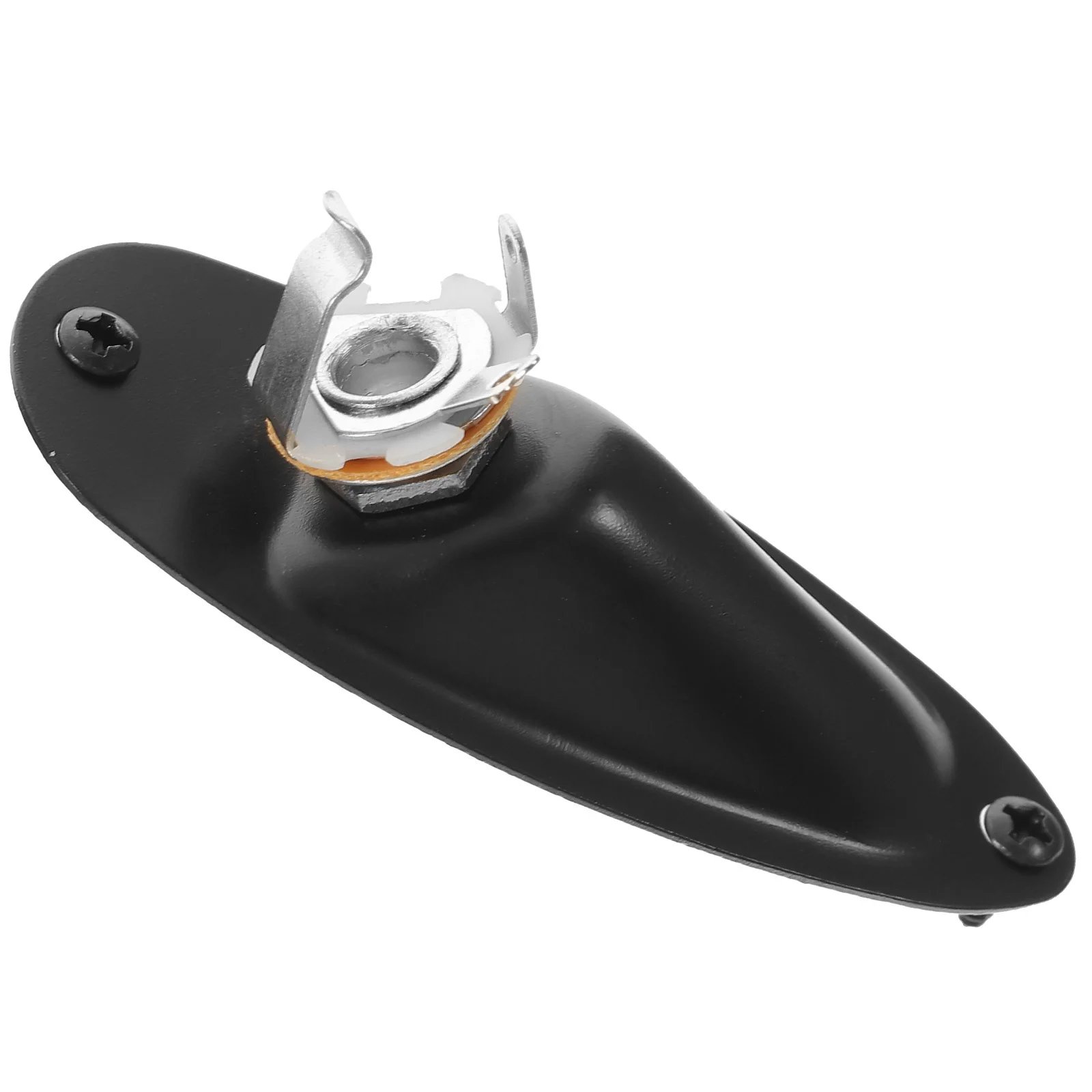 

Premium Guitar Jack Plate Replacement Electric Guitar Socket Parts Durable Metal Output Compatible With Electric Guitars Bass