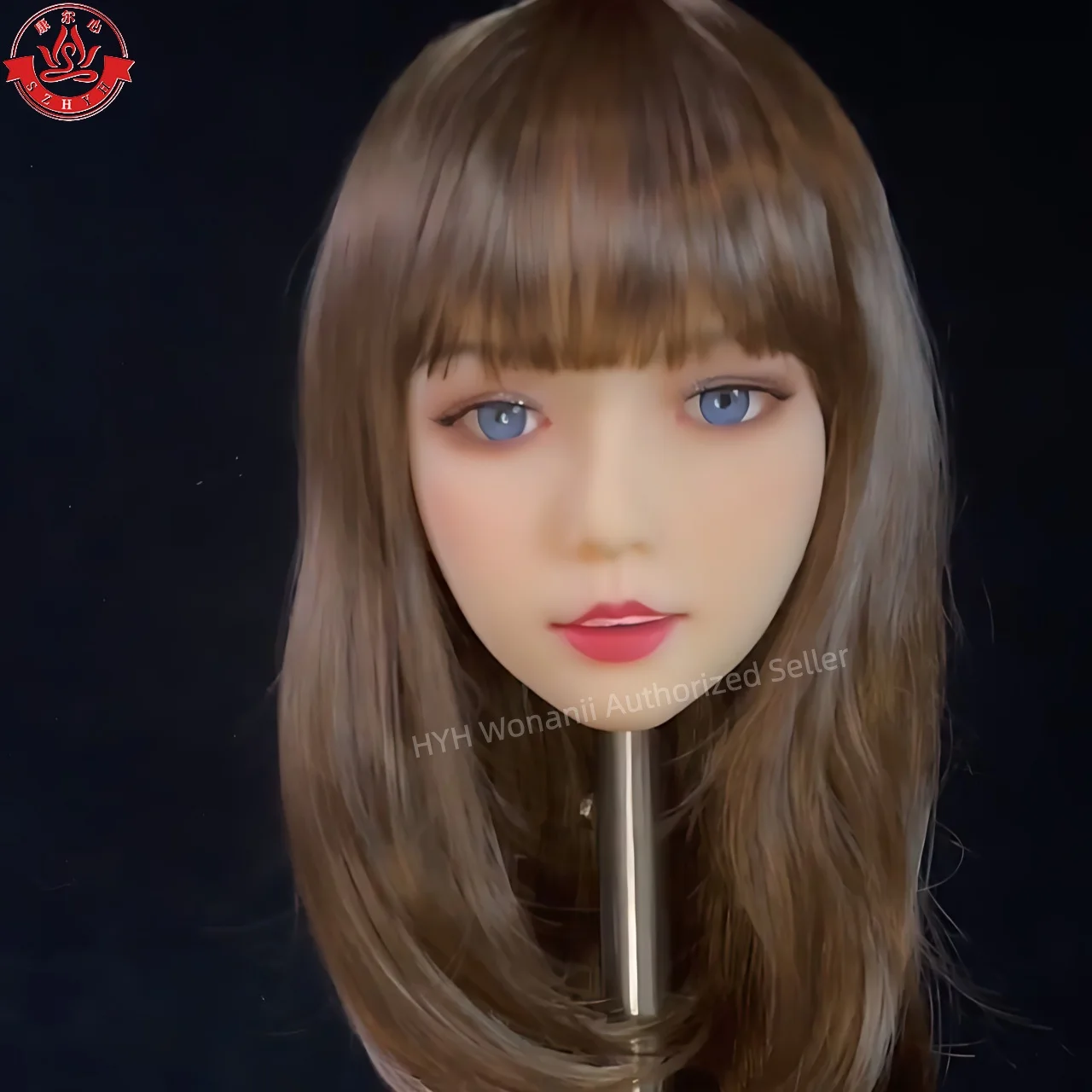 Oneani Food Grade TPE Big Head HYH-THB-KX-0016، واجهة M16، ممارسة مكياج مفتوحة الفم، تصميم تصفيفة الشعر، عرض المجوهرات