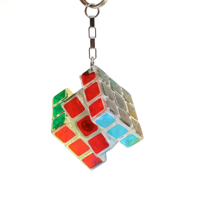 Mini Cube 3x3x3 Keychain Magic Cubes Puzzle Mofangge For Beginner Professional Cubo Magico Toys For Children Kid