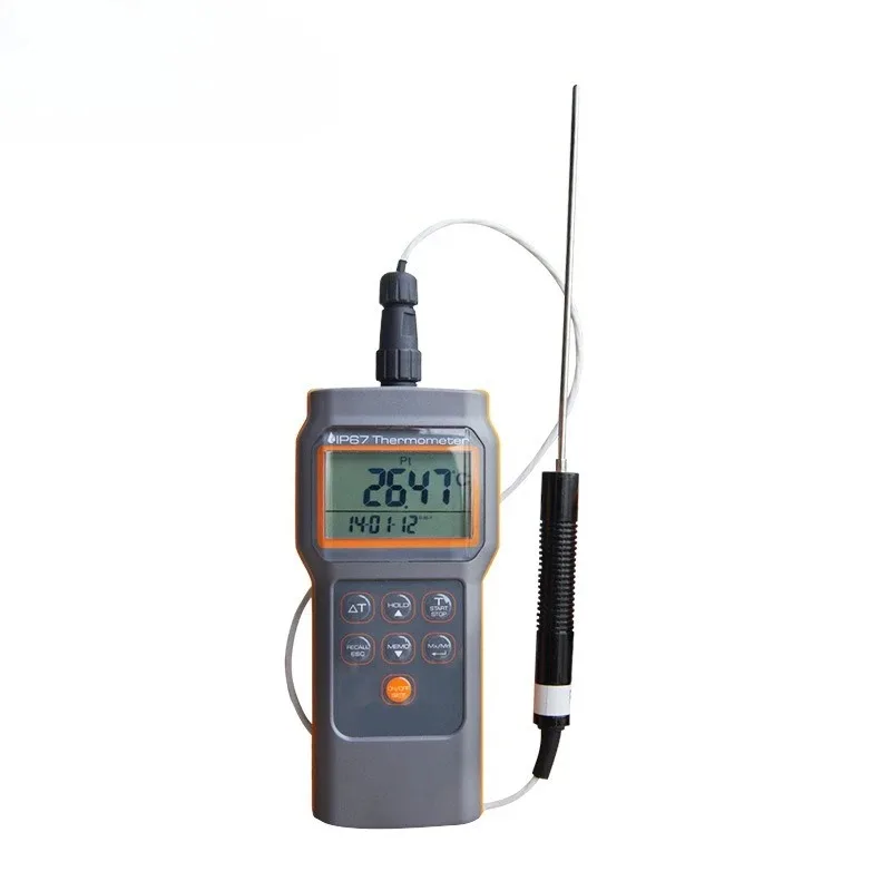 Platinum Bar Thermometer AZ8821 Precision 0.01 ℃ Platinum Resistance Probe Thermometer PT100