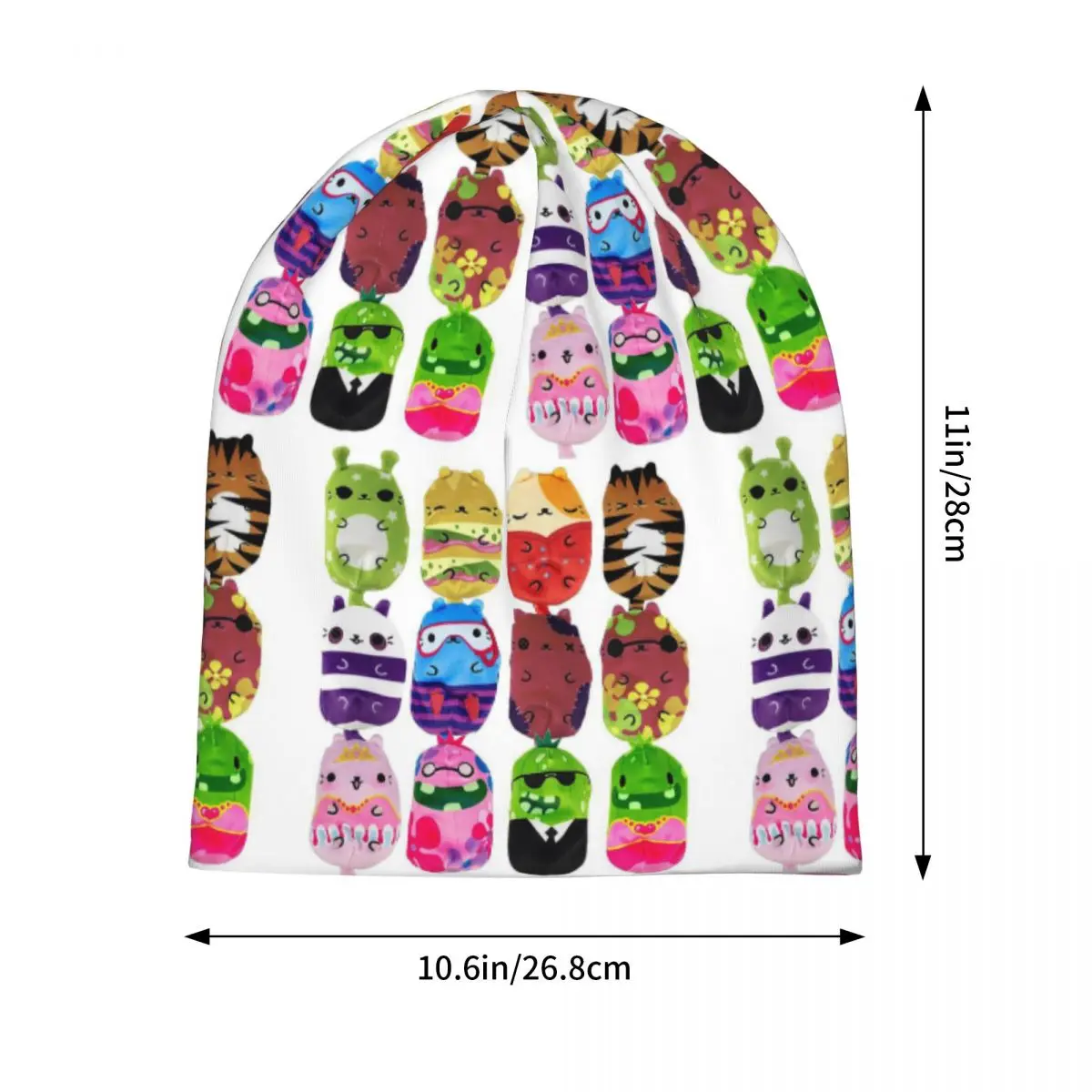 Cats Vs Pickles 12-Pack Skullies Beanies Hats Warm Autumn Winter Outdoor Cap Knitted Bonnet Caps for Men Women Adult