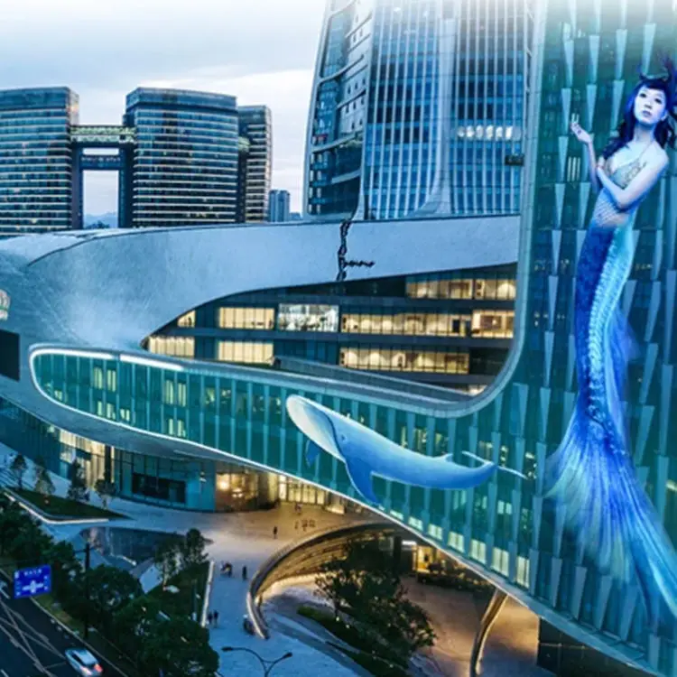 Customizable Led Transparent Film Display Screen Shop windows Glass Led Flexible Crystal Film Screen Outdoor Indoor Advertise