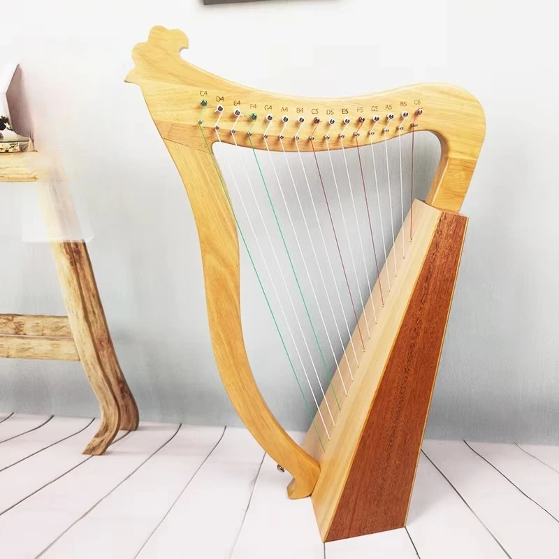 Solid wood high-quality seven string qin portable instrument with tuning wrench