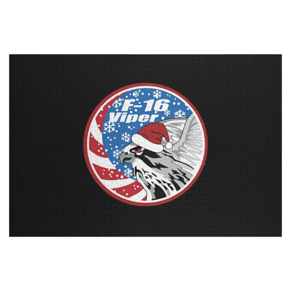 

Фотопазл F-16 Swirl Viper Christmas, сувенир с изображением истребителя F-16 и пазл для любителей пилотов истребителей.