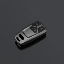 Grey TPU Car Remote Key Cover Case Shell For Audi A4 B9 A5 A6L A6 S4 S5 S7 8W Q7 4M Q5 TT TTS RS Coupe Styling Accessories