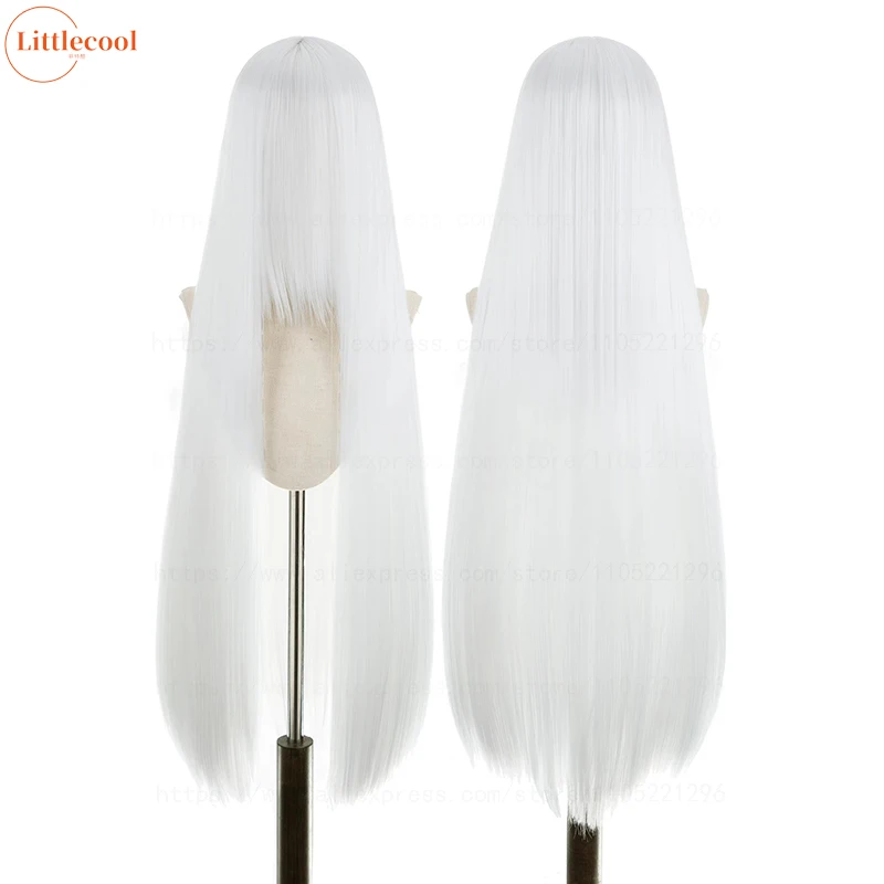 600g 100cm Long Straight Cosplay Wig Heat Resistant Synthetic Hair White Black Gray Red Brown Red Blonde Blue Green Anime Wigs