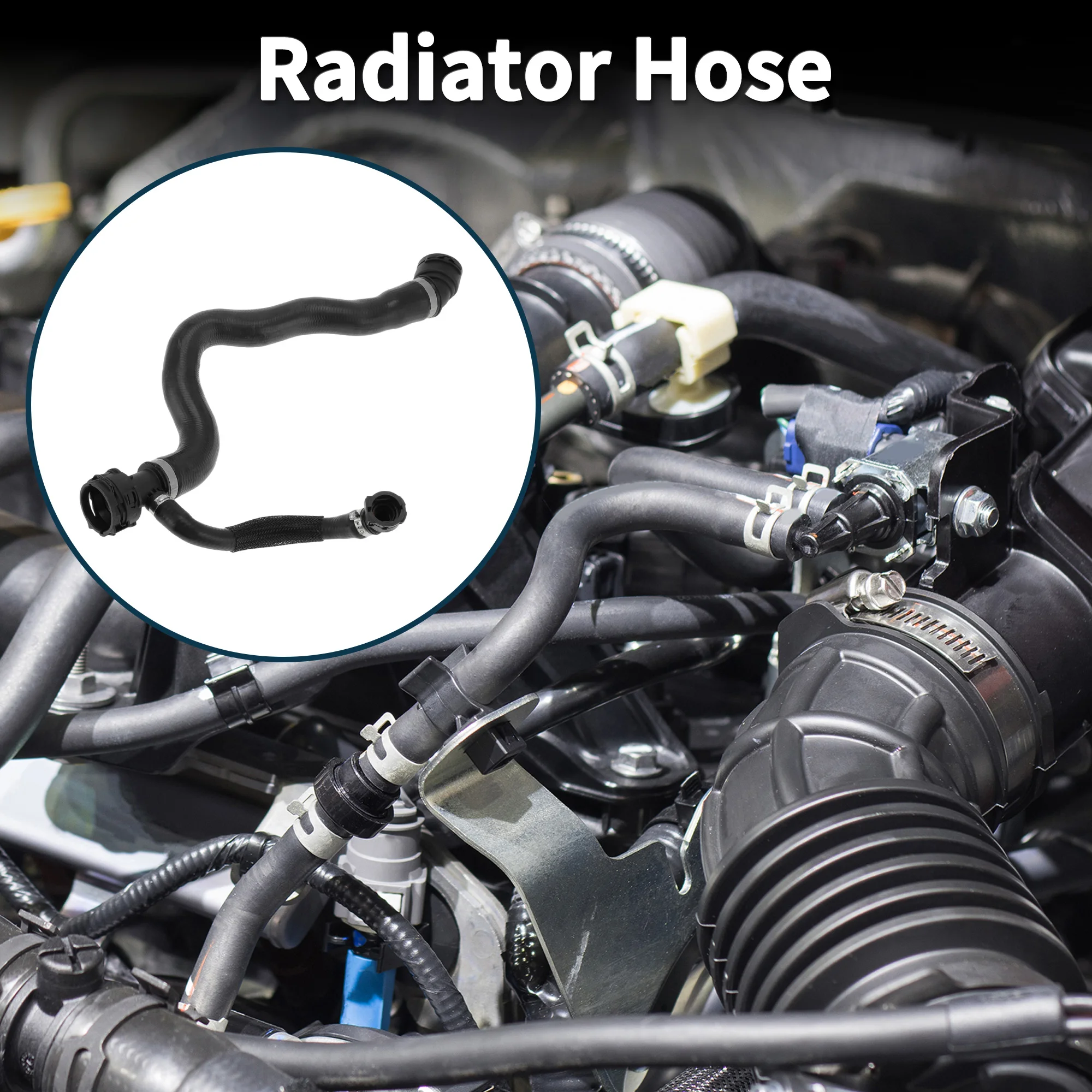 

UXCELL Radiator Hose for BMW X4 2020-2022 No.17129797615 Rubber Coolant Pipe