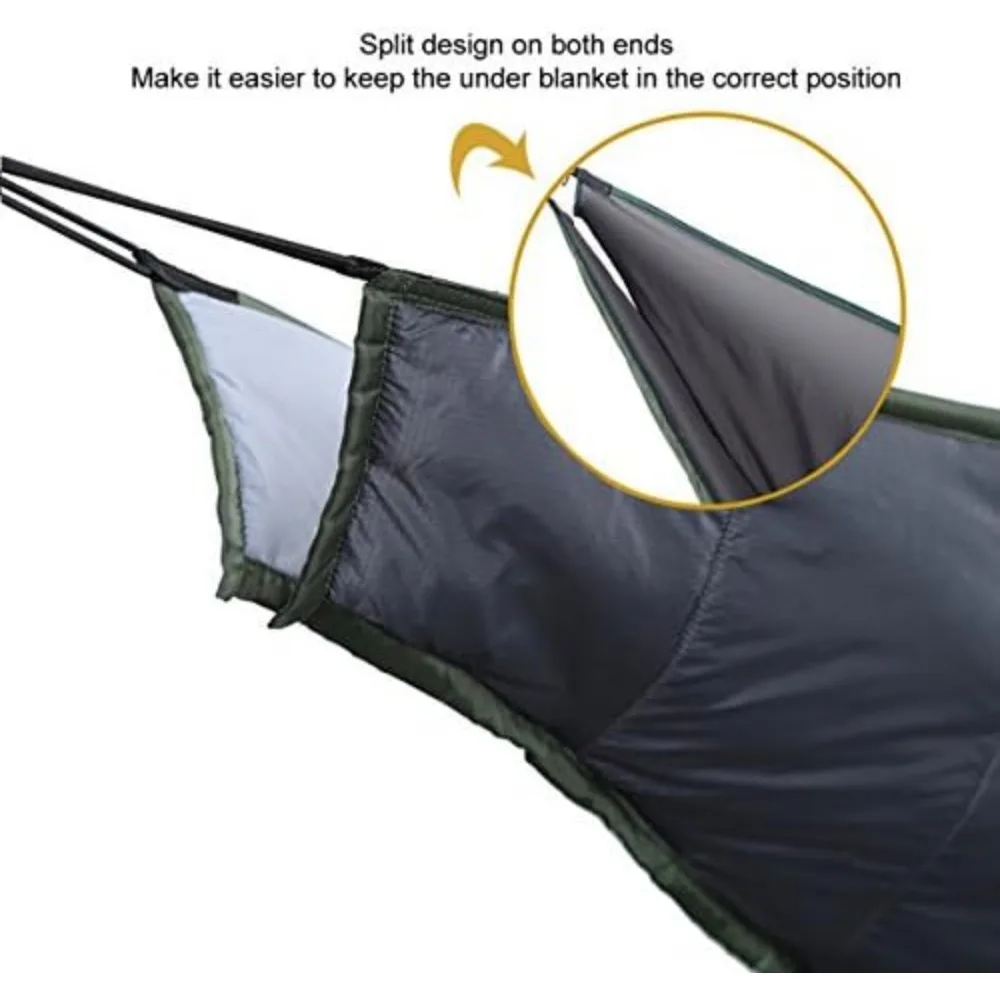 OneTigris-Hamac de protection de nuit ultraléger, sous-couette, couette de camping pleine longueur pour hamacs chauds, 3-4 saisons