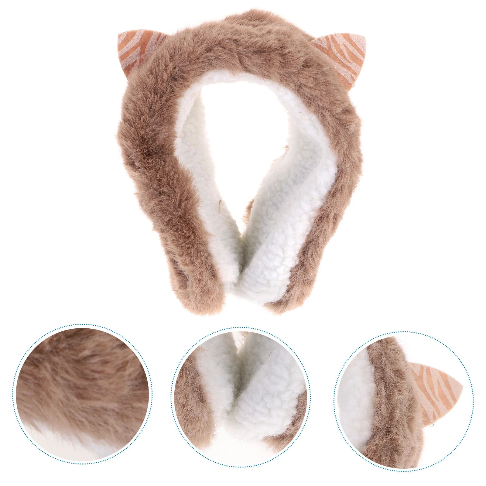 

Cat Ear Earmuffs Winter Accessories Outdoor Warmer Thick Warm Fuzzy for Girls Women Teens Ski Cold Weather Ear Covers