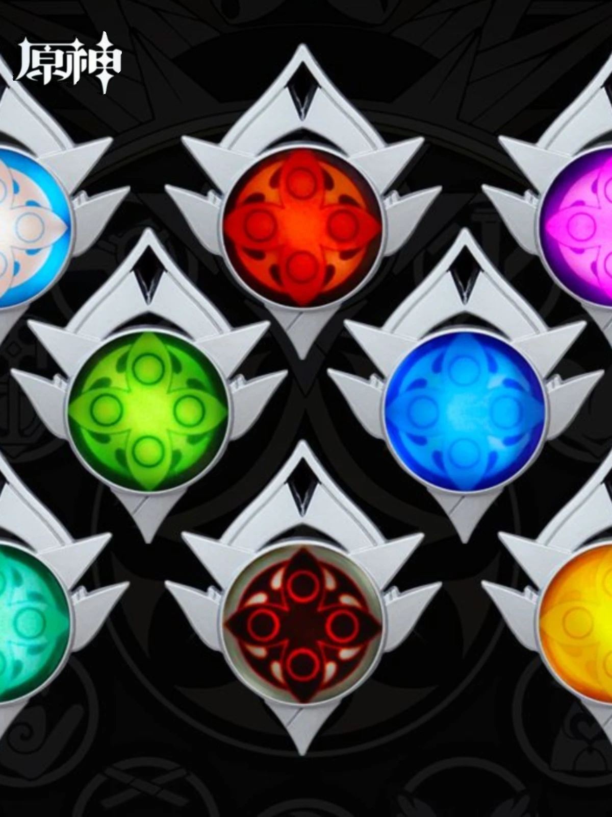 อะนิเมะ genshin impact Tartaglia พวงกุญแจคอสเพลย์เครื่องประดับแก้วโลหะประณีตประณีตแท่งไฟ ambitus