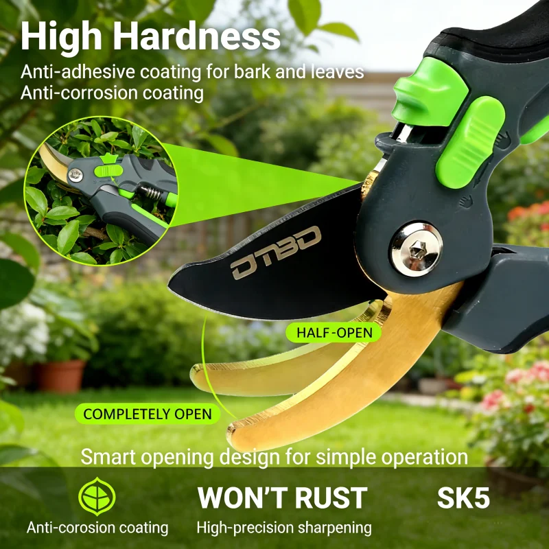 Durable Garden Pruning Multifunctional Labor Saving Scissors Sharp Branch Pruners Protection Hand Plant Trim Pruning Scissors