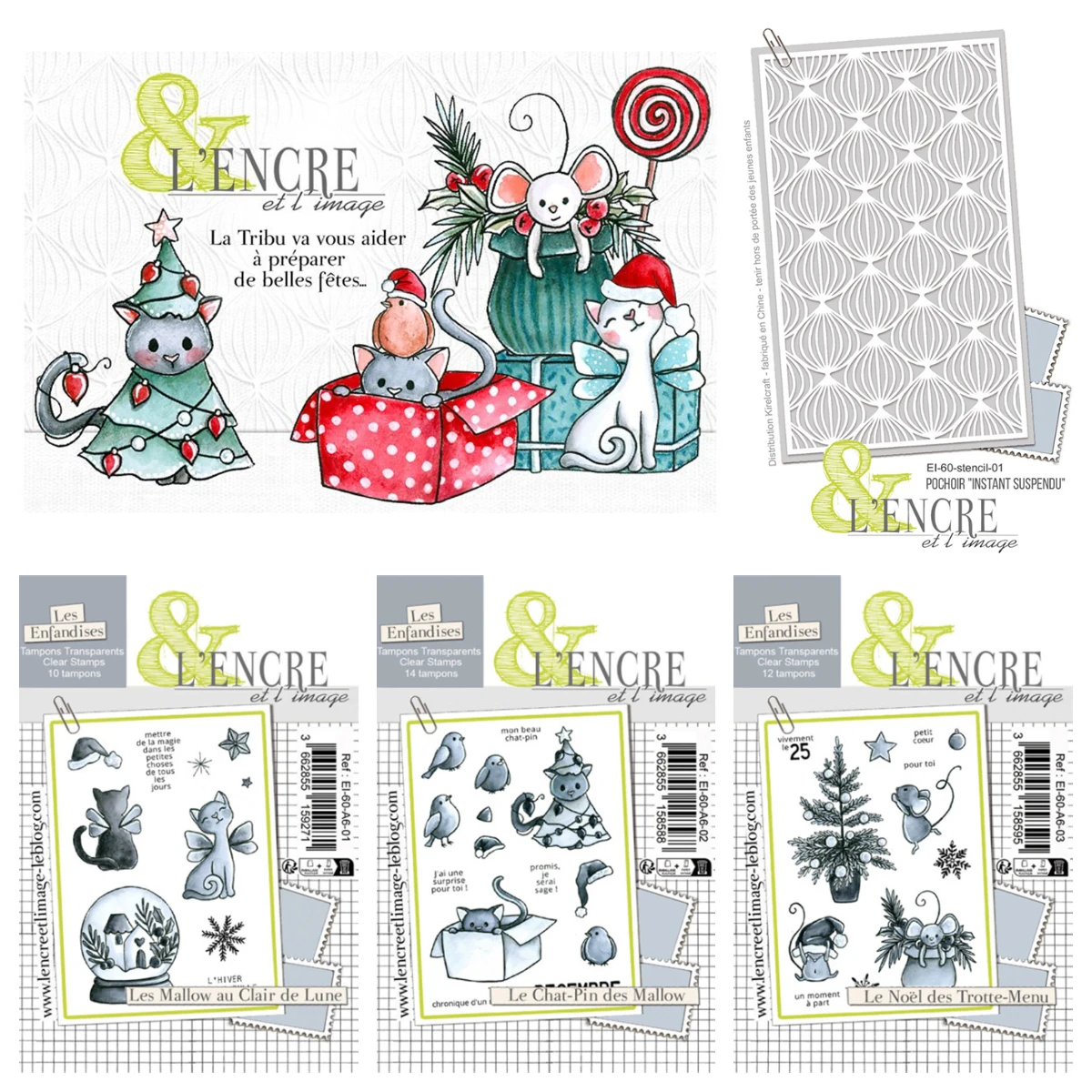 

The Trotte-Menu Christmas Transparent Clear Silicone Stamps Seal for DIY Scrapbooking Decorative Clear Stamp Stencils Set