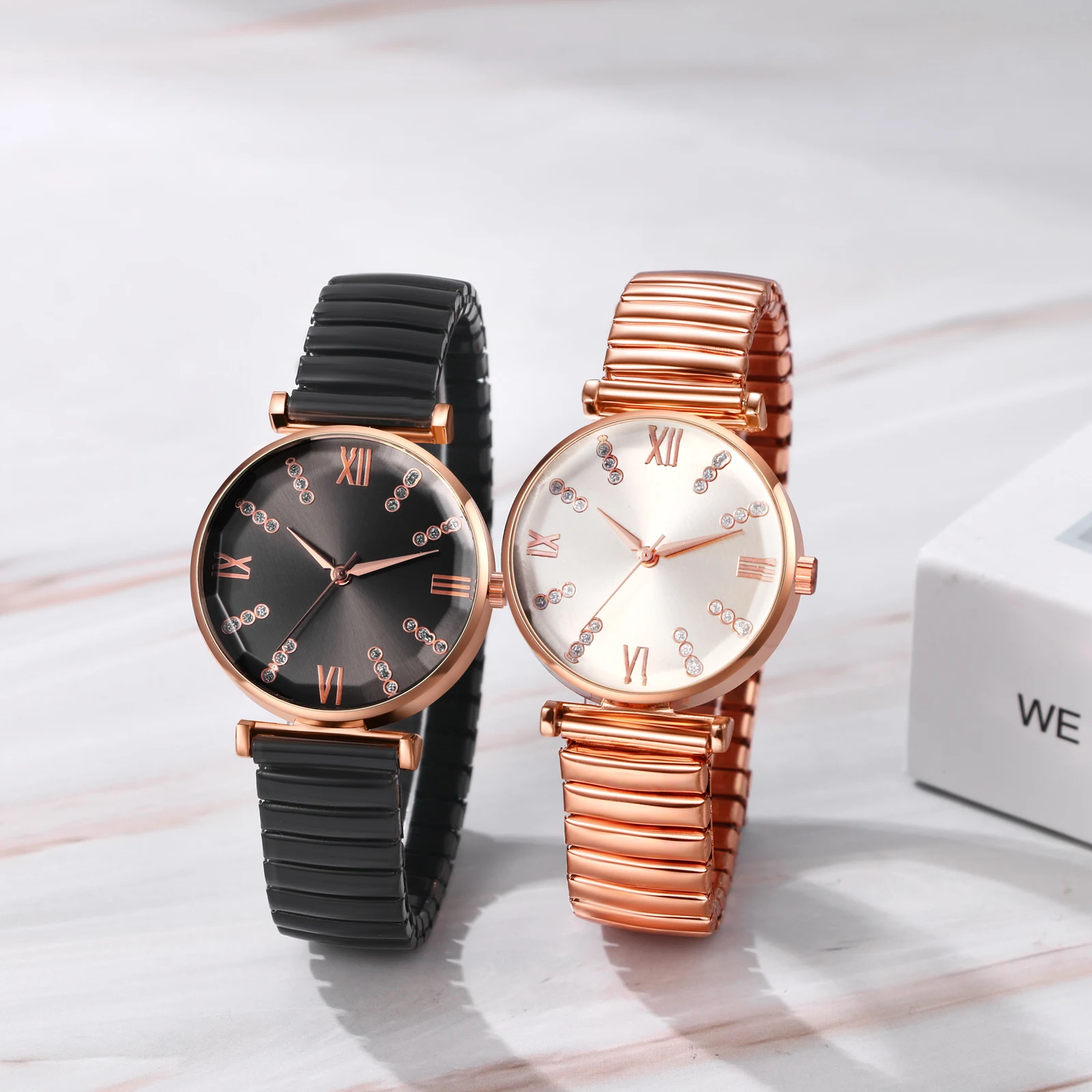 Часы LANCARDO с эластичным ремешком, прозрачные и удобные в чтении, Алмазные Весы, цифровые водонепроницаемые аналоговые Кварцевые изысканные модные женские часы