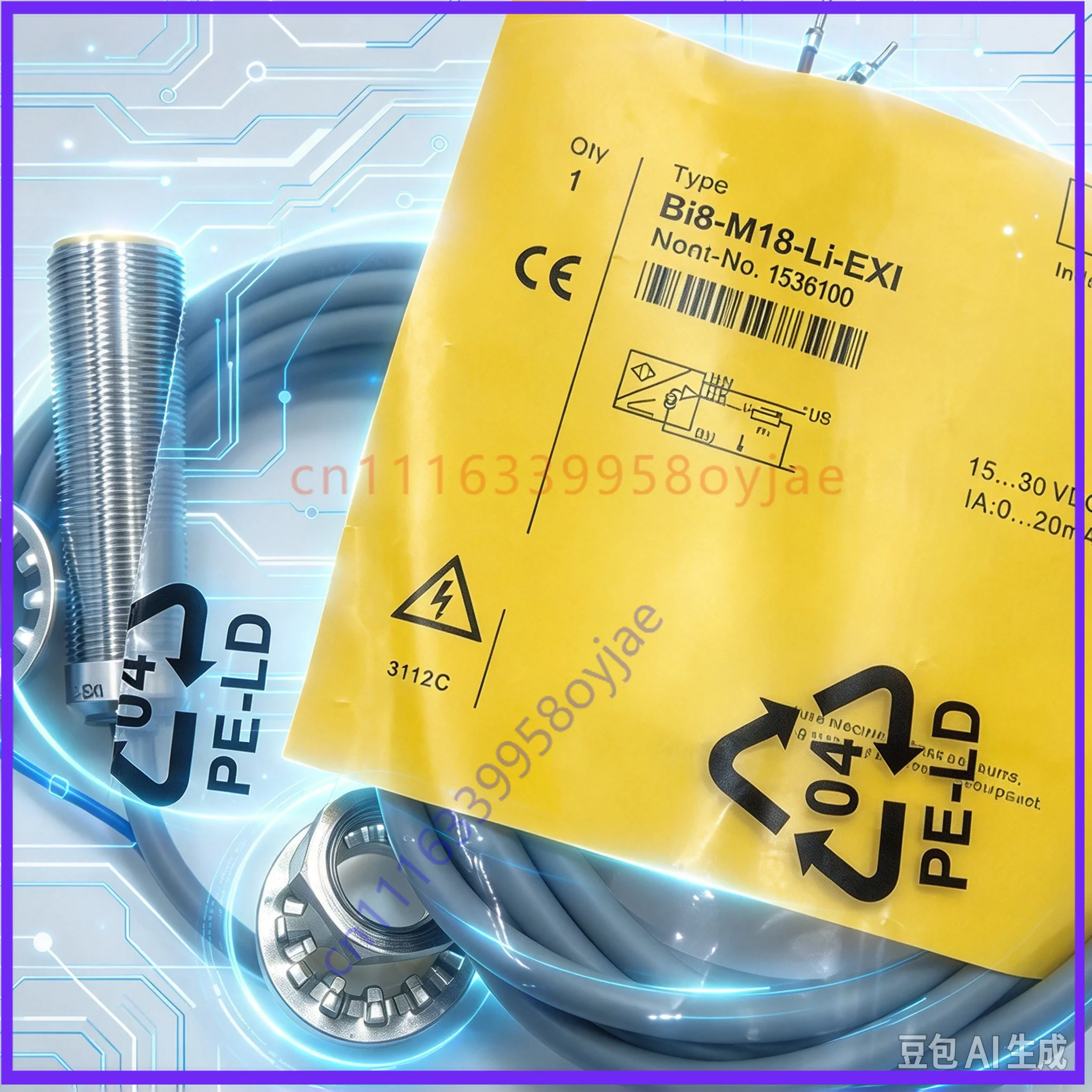 Replacement Proximity Sensor for TURCK Bi8-M18-Li-EXI
