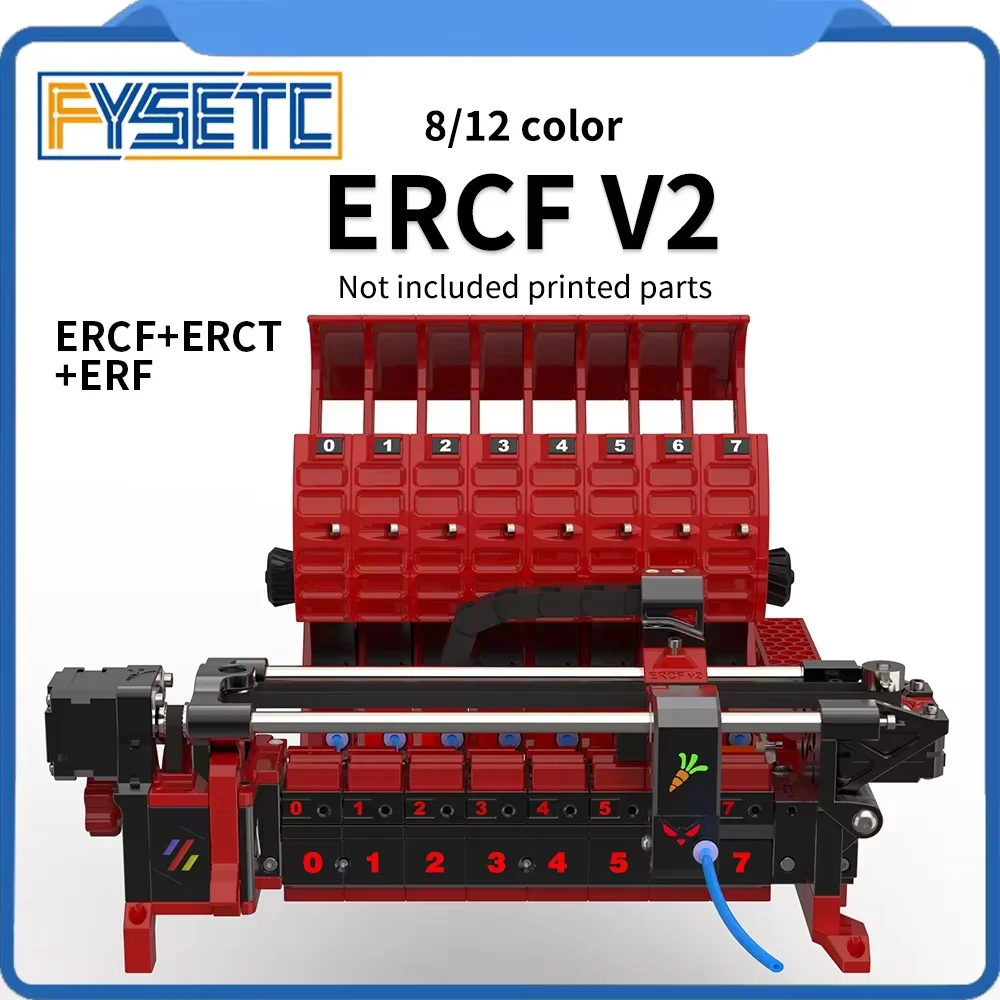 FYSETC Voron ERCF V2 8/12Chanel Kit Offical ERCF Team Certification Multi-colors Printing and V1 to V2 Upgraded Kit for Voron