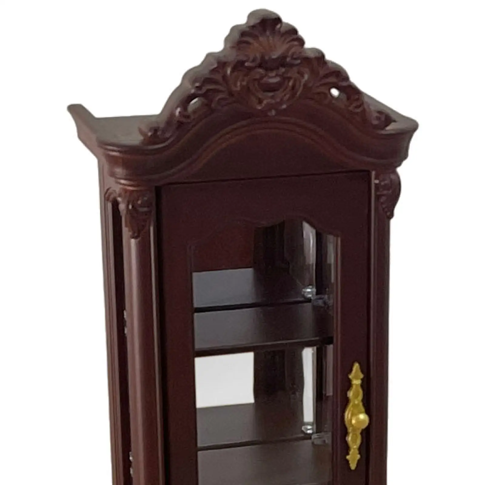 Armário de simulação para casa de bonecas, pode ser aberto para acessórios de cena de bonecas, ornamento de mesa, decoração de jardim de fadas, adereços de móveis