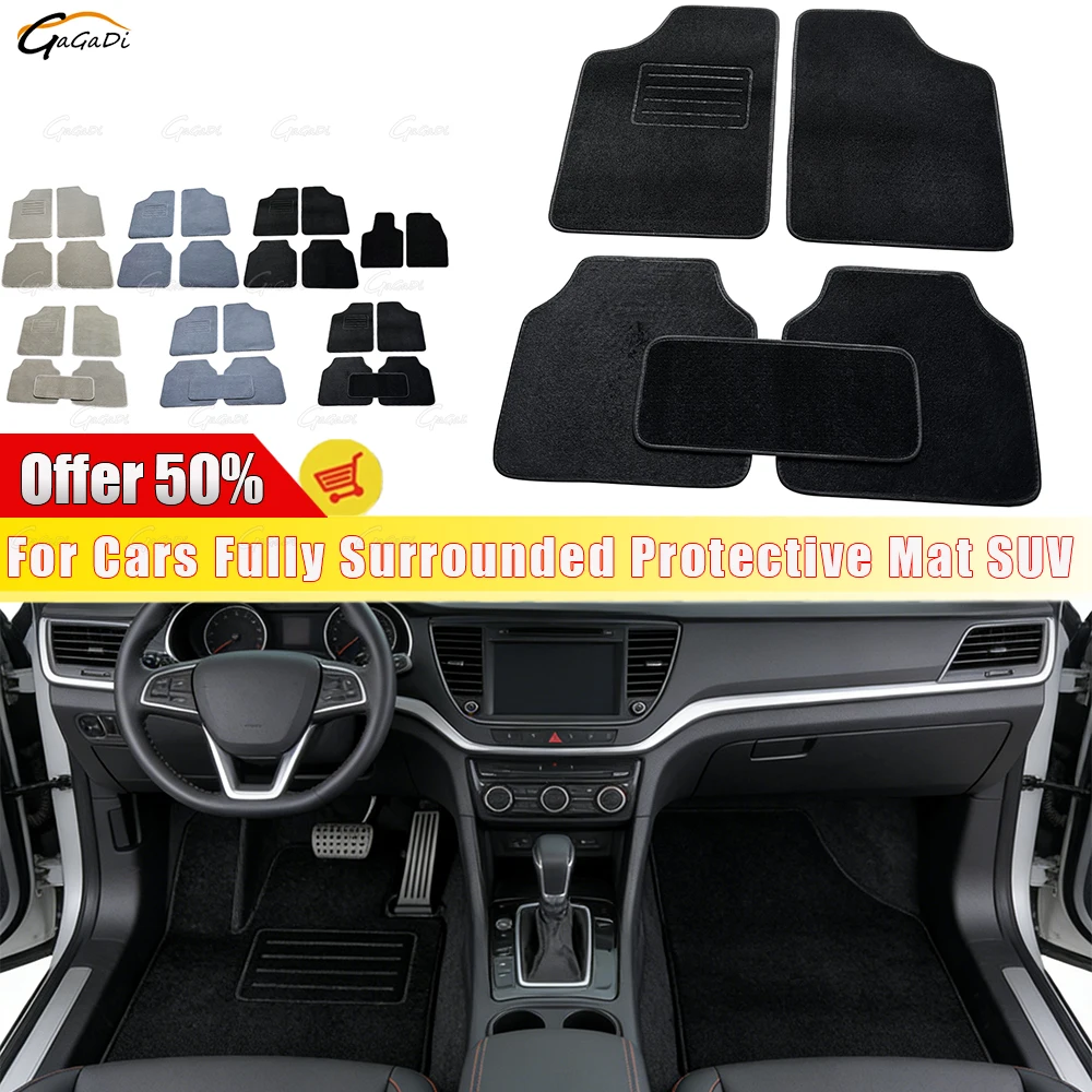 

Fit For Cars Fully Surrounded Protective Mat SUV Universal Car Floor Mats Flame-retardant PVC and polyester anti-slip mat