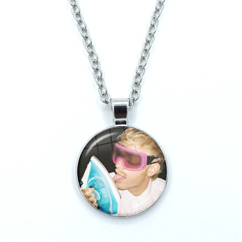 Hot Singer Joost Klein Pendant Creative I Love My Boyfriend Joost Klein Meme Necklace Glass Pendants Jewelry Necklaces