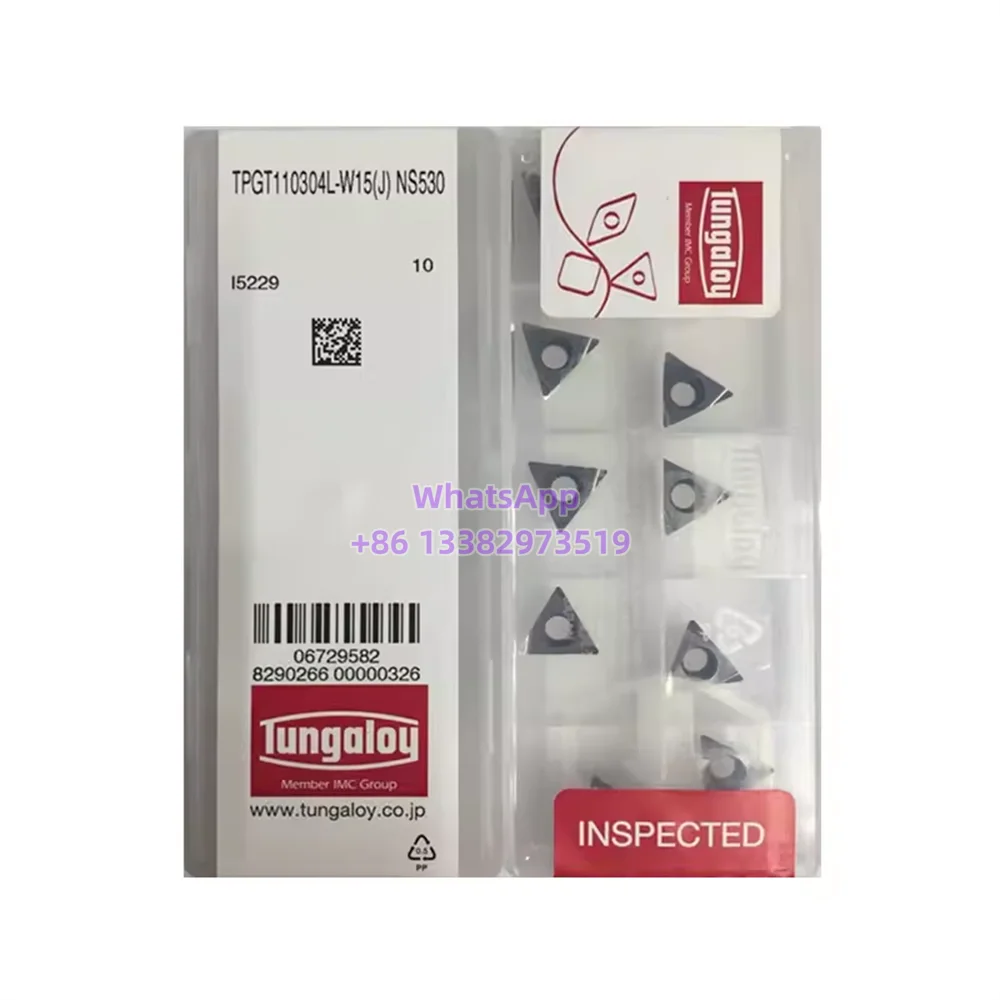 

TUNGALOY TPGT080202 TPGT080204 TPGT090204 TPGT110302 TPGT110304 TPGT130304L-W08 L-W15 NS530 Carbide Insert TPGT Inserts