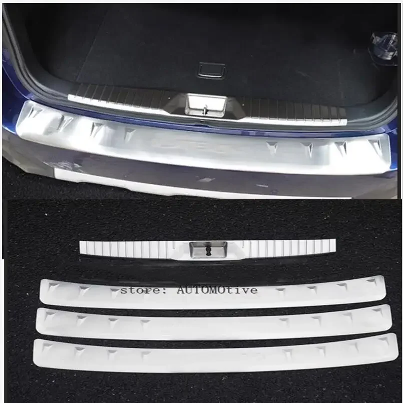 

For Subaru Outback 2015 2016 2017 18 19 2020 Brushed Stainless Steel Interior Rear Bumper Protector Boot Trunk Cover Trim Car