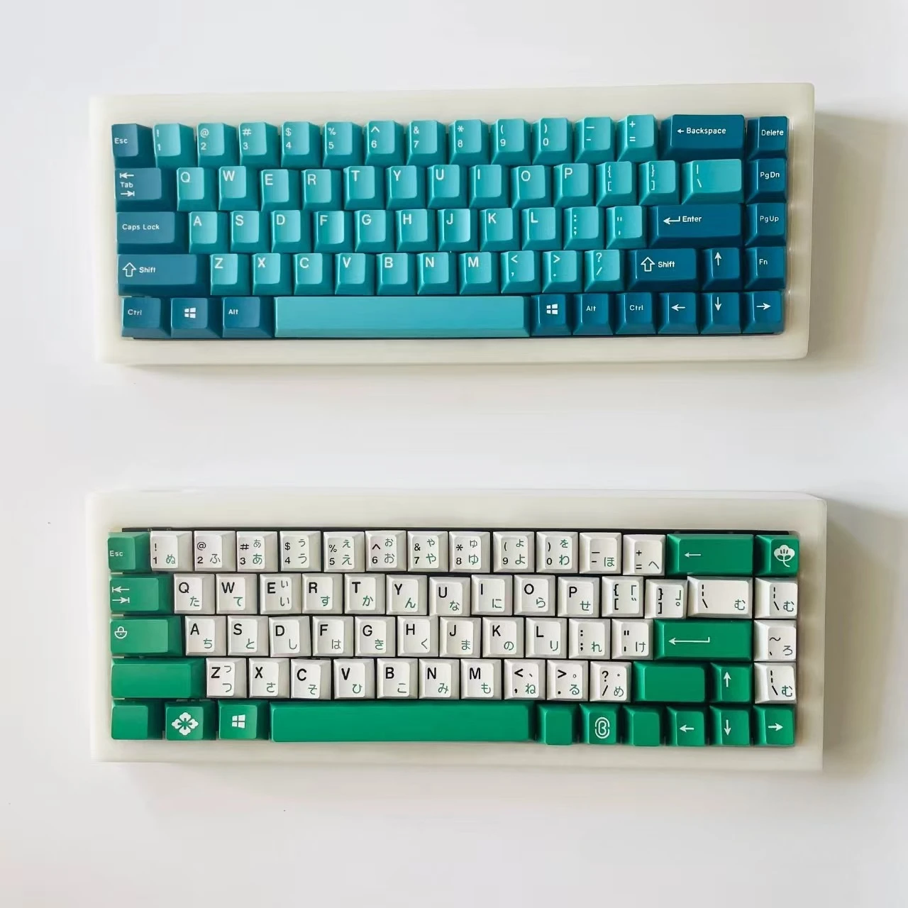 68key Jade Stone Mechanical Keyboard Kit CNC Natural Marble Case Glazing Process Hot Swap Single Mode RGB Wired 68 Keyboards