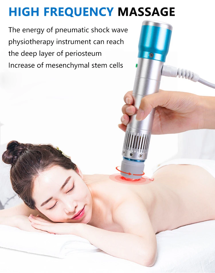 Shock Wave Therapy Machine, Electromagnetic Therapy Machine Effective Body Massager Muscle Relax for Body Pain Relief Spa
