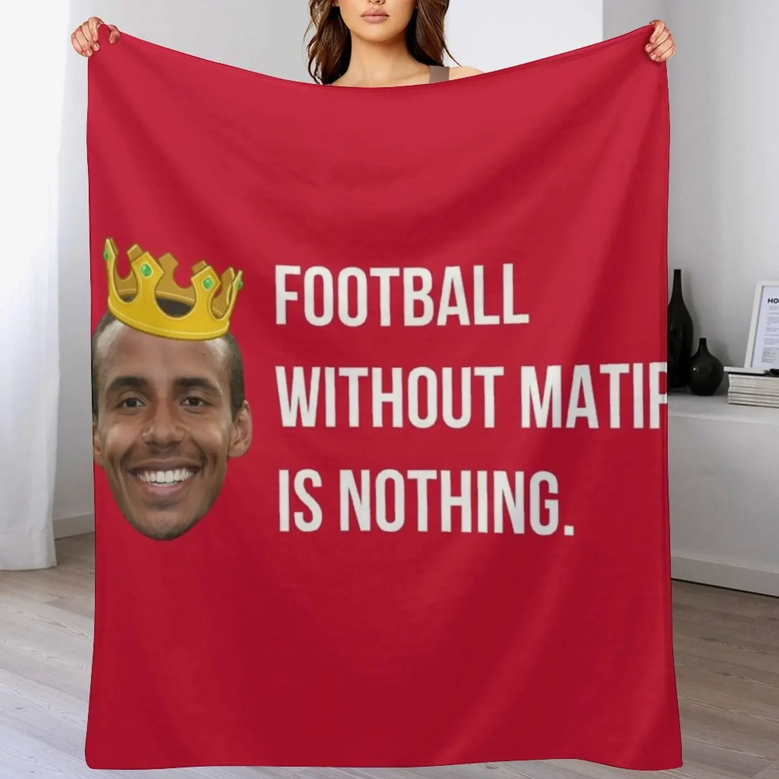 

New Football Without Matip Is Nothing Throw Blanket Warm Picnic Flannels heavy to sleep Blankets