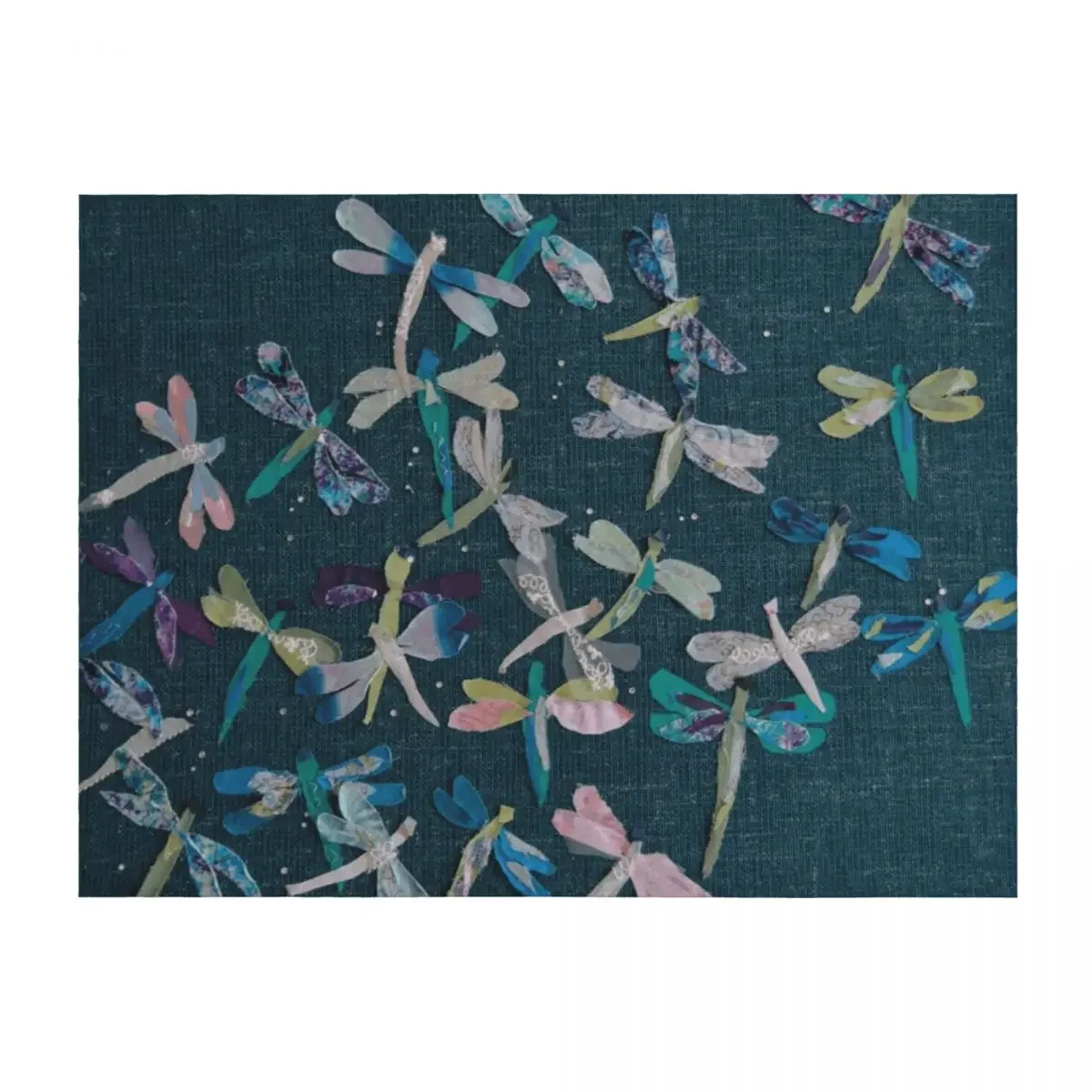 

dragonflies Throw Blanket Flannels Warm For Decorative Sofa Large Blankets