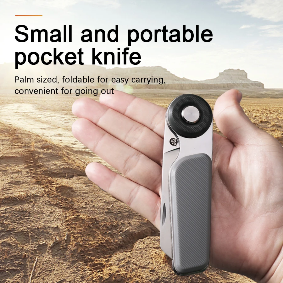 YingQu Folding Knife DP56 Food Grade ABS Handle 5CR15MOV Stainless Steel Pocket knife Cutting Tool Multitool Fruit Knife Camping