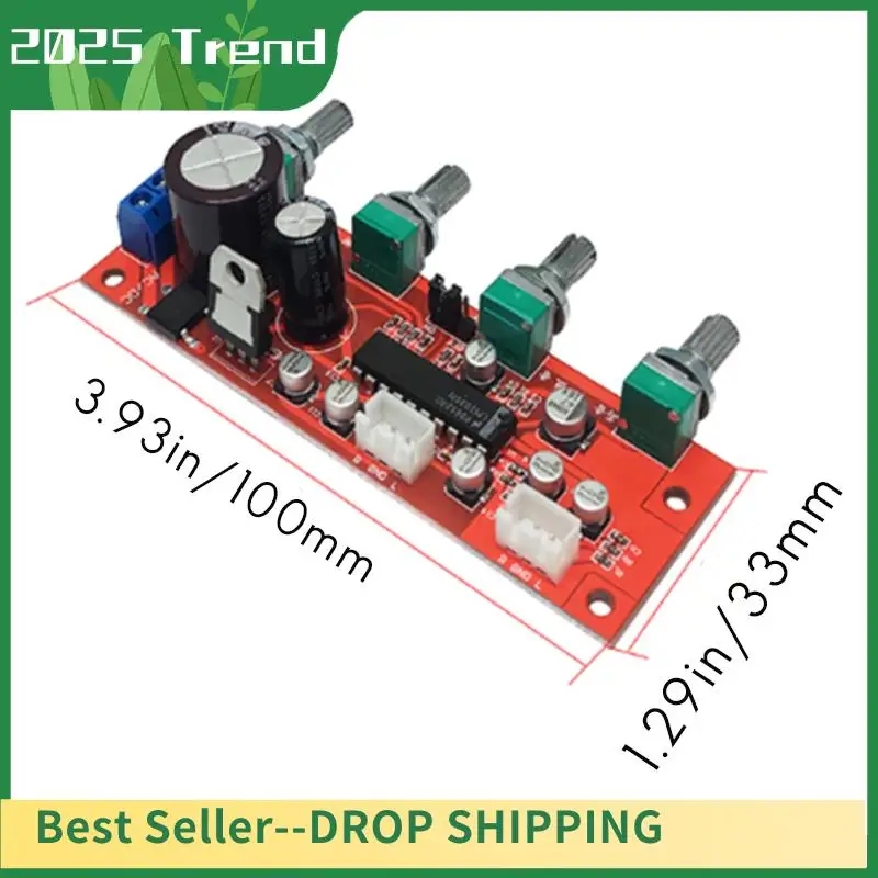 

Top Deals LM1036 Tone Board With Treble Bass Volume Adjustment Pre-Amplifier Tone Board Using LM1036 Tone Chip