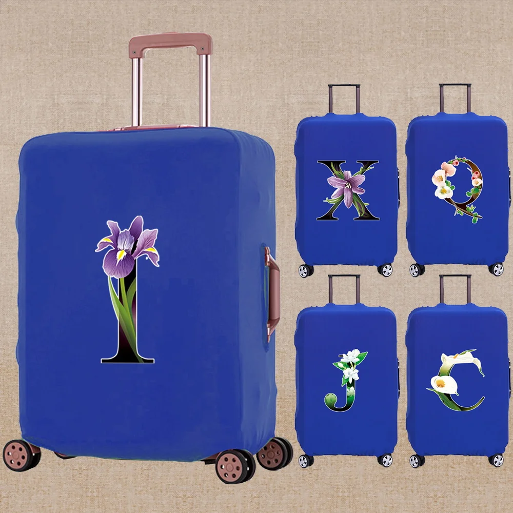 

Luggage Cover Elasticity Thicken Travel Accessory Covers Flower Color Print Trolley Protective Case Apply To 18-32 Inch Suitcase